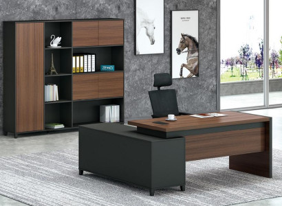 Corner desk office boss room furniture design desks practice